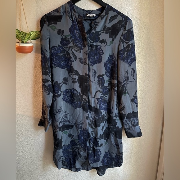 Wilfred Bossut Dress - Blue/Navy Floral - Picture 1 of 5